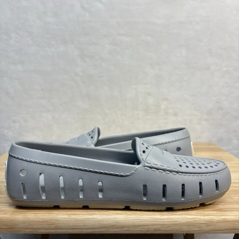 Floafers Loafer Water Shoes Mens Country Club Driver Gray Slip On Loafer Size 9